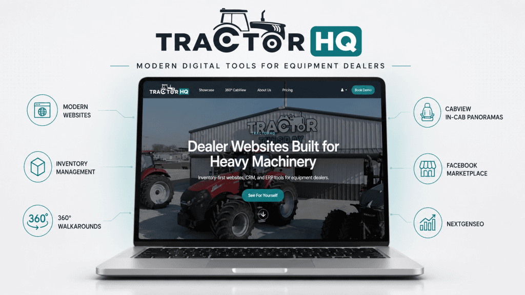 Tractor Tuesday Launches TractorHQ to Help Equipment Dealers Modernize Their Online Presence