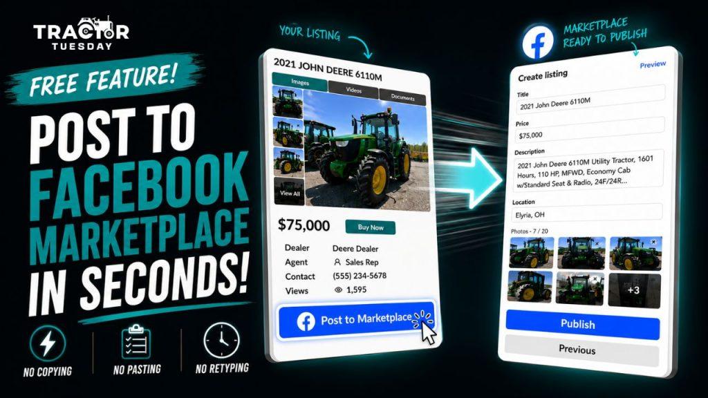 Tractor Tuesday Introduces One-Click Facebook Marketplace Posting