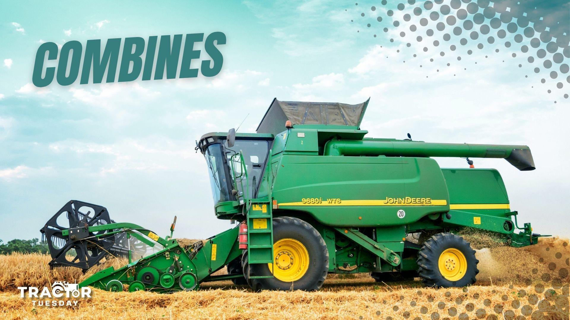 An image of a combine doing grain harvest