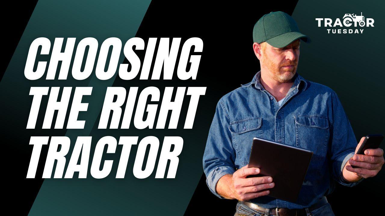 A person shows how to choose the right tractor for you